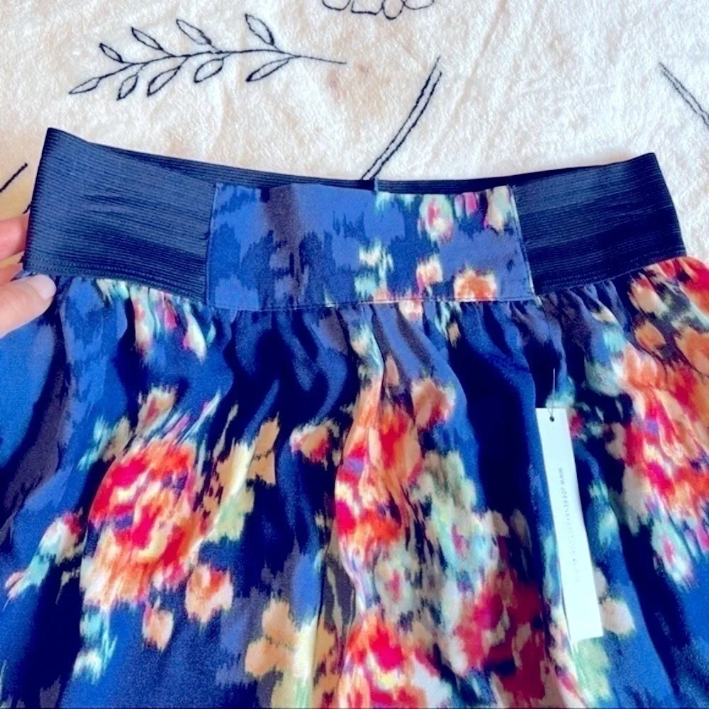Joe Benbasset Mini Skirt Women’s Blue Foral Size Small